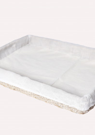 Rectangle tray with cotton lining